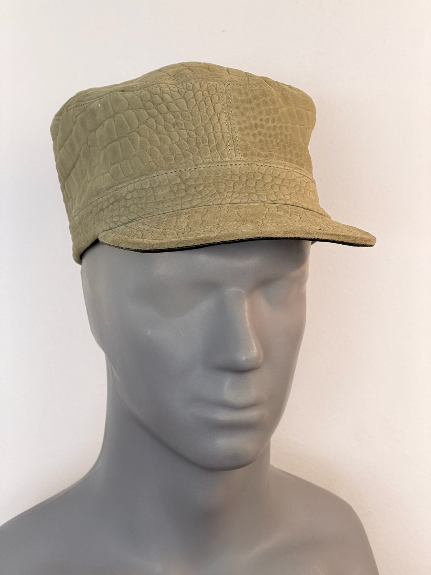 Sueded Croc KC Militia Hat in Army Green